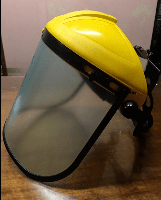 POLY CARBONATE HAF HAT FACE SHIELD